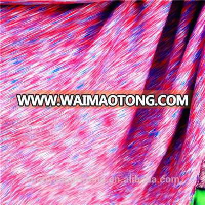 Space Dyed Knitting Single Jersey Yoga Fabric for Sport clothes